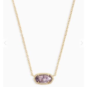 Brand new Kendra Scott Elisa necklace in amethyst!